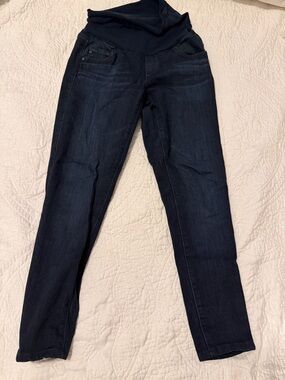AG Adriano Goldschmied Dark Blue Skinny Maternity Jeans
